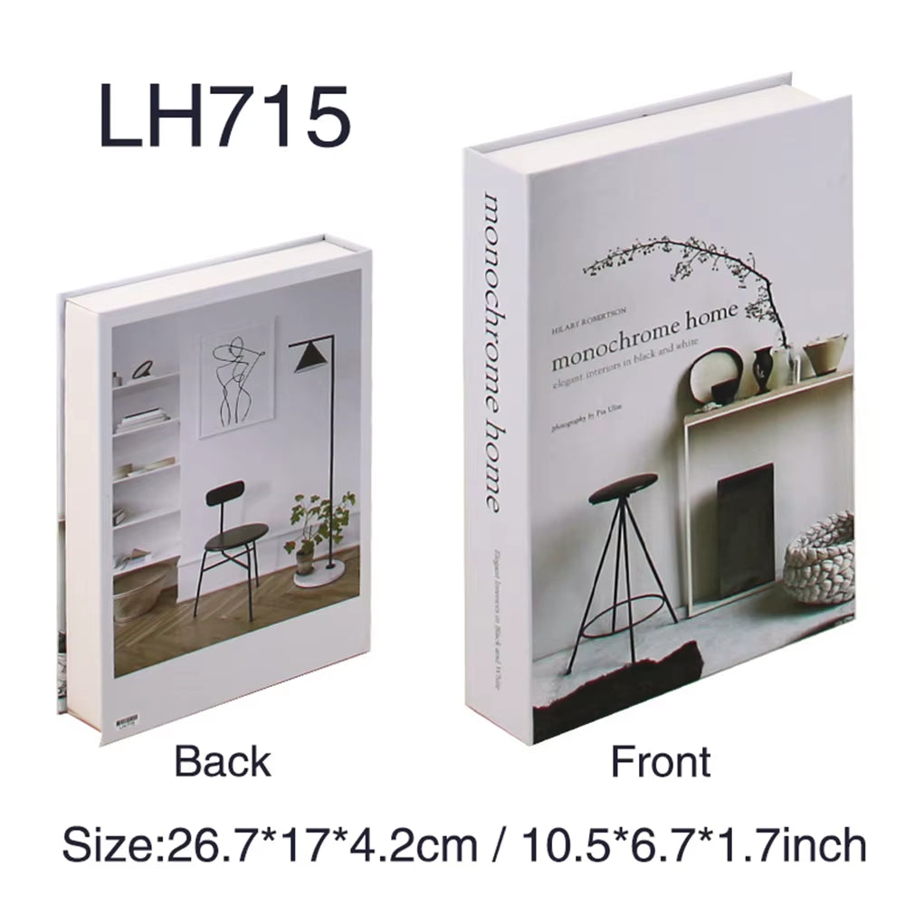 New Fashion Fake Books for Decoration Box Storage Luxury Decorative Book Coffee Table Bedroom Bookends Shooting Props Home Decor