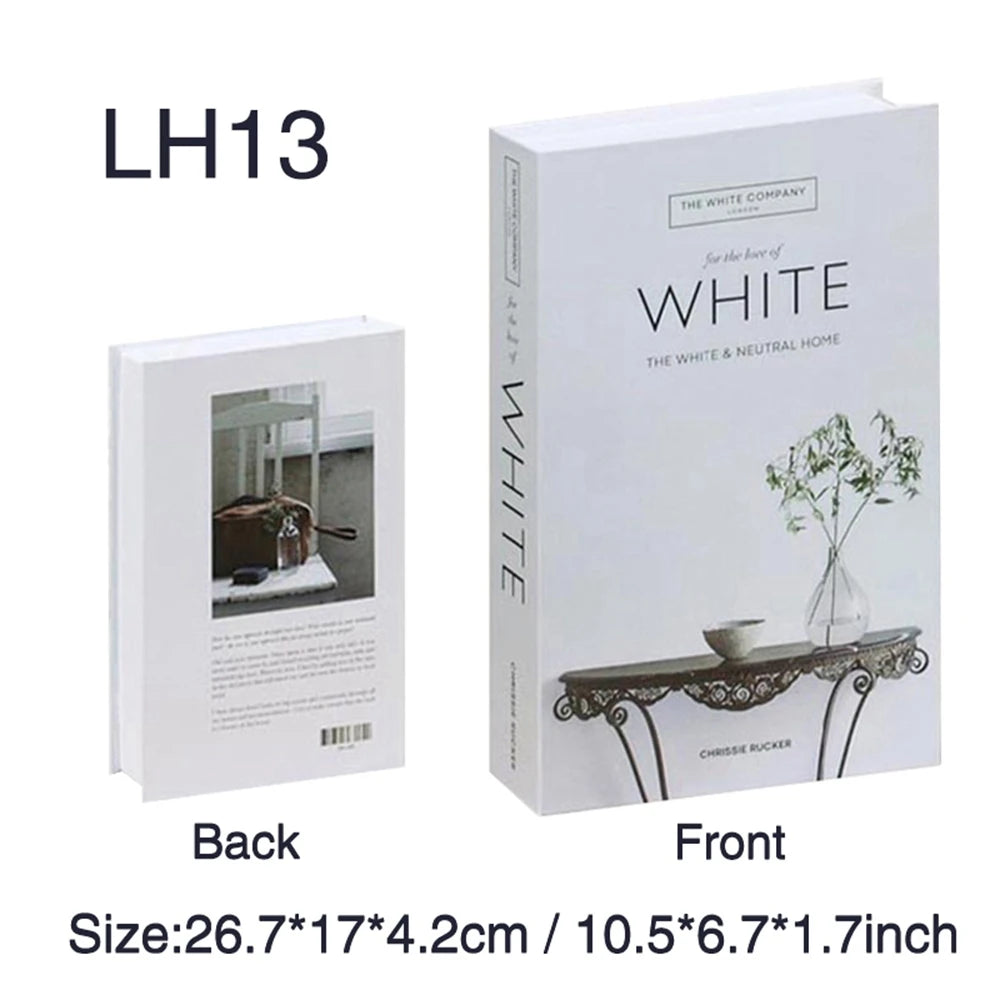 New Fashion Fake Books for Decoration Box Storage Luxury Decorative Book Coffee Table Bedroom Bookends Shooting Props Home Decor