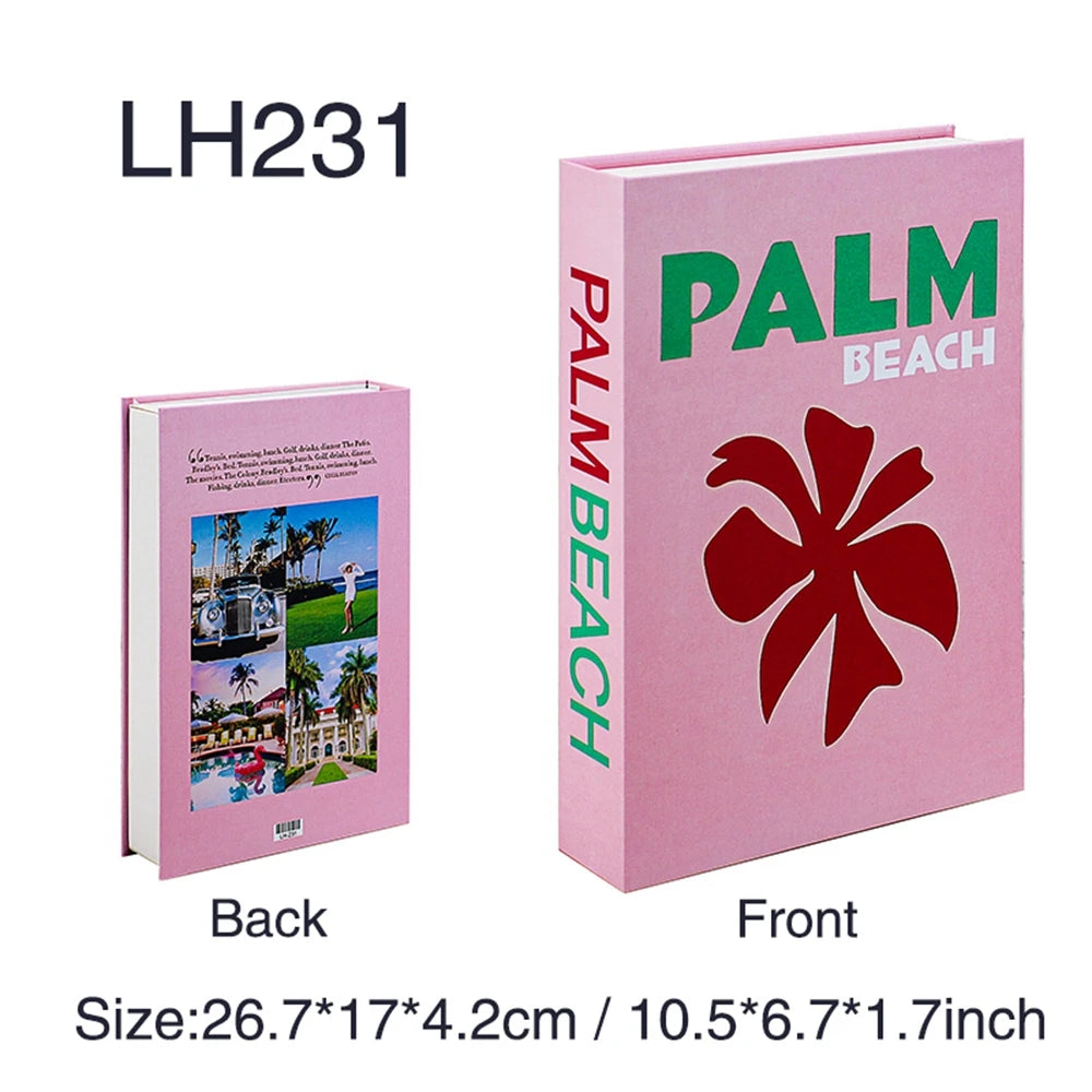 New Fashion Fake Books for Decoration Box Storage Luxury Decorative Book Coffee Table Bedroom Bookends Shooting Props Home Decor