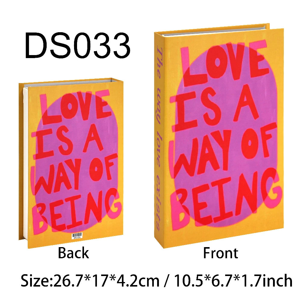 New Fashion Fake Books for Decoration Box Storage Luxury Decorative Book Coffee Table Bedroom Bookends Shooting Props Home Decor