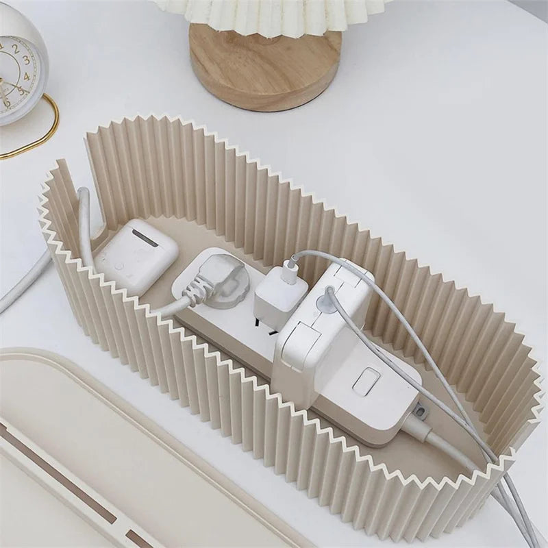 Nordic Plug Board Storage Box Cable Wire Organizer Case Wireless Wifi Router Bracelet Desktop Data Line Plug Holder Shelf