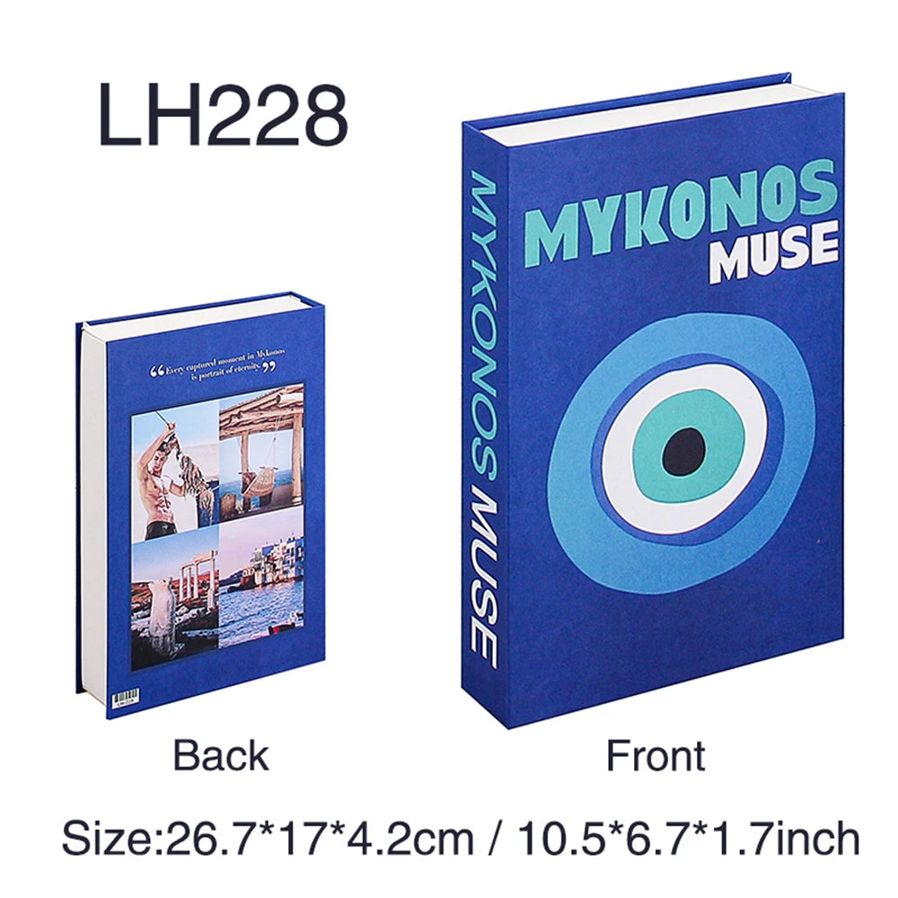 New Fashion Fake Books for Decoration Box Storage Luxury Decorative Book Coffee Table Bedroom Bookends Shooting Props Home Decor